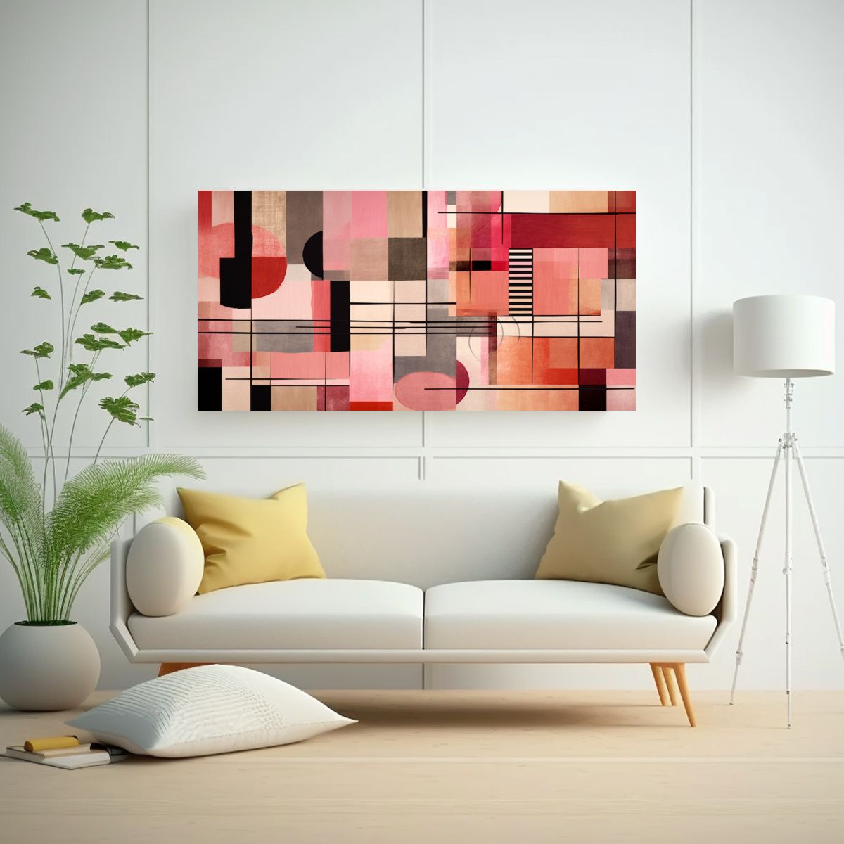 GENERICO - Alfombra Rosa Claro Rosa Oscuro Beige Con 120x60 Cm