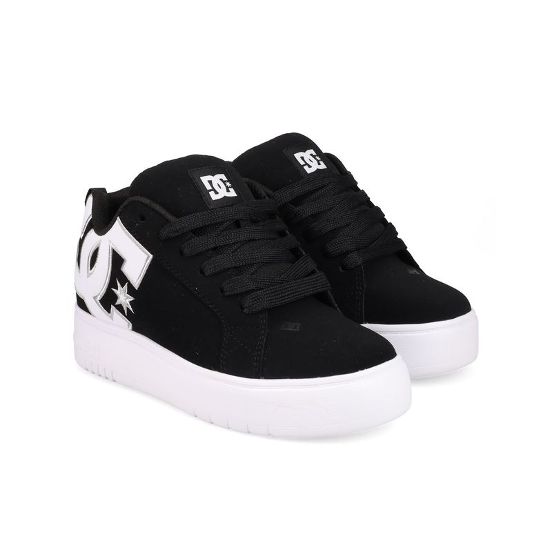 DC SHOES - Zapatilla Mujer Court Graffik Plataforma Negro DC
