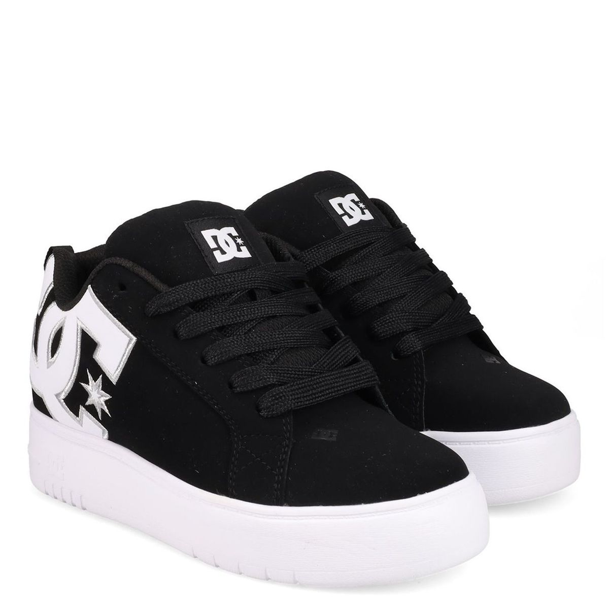 DC SHOES - Zapatilla Mujer Court Graffik Plataforma Negro DC
