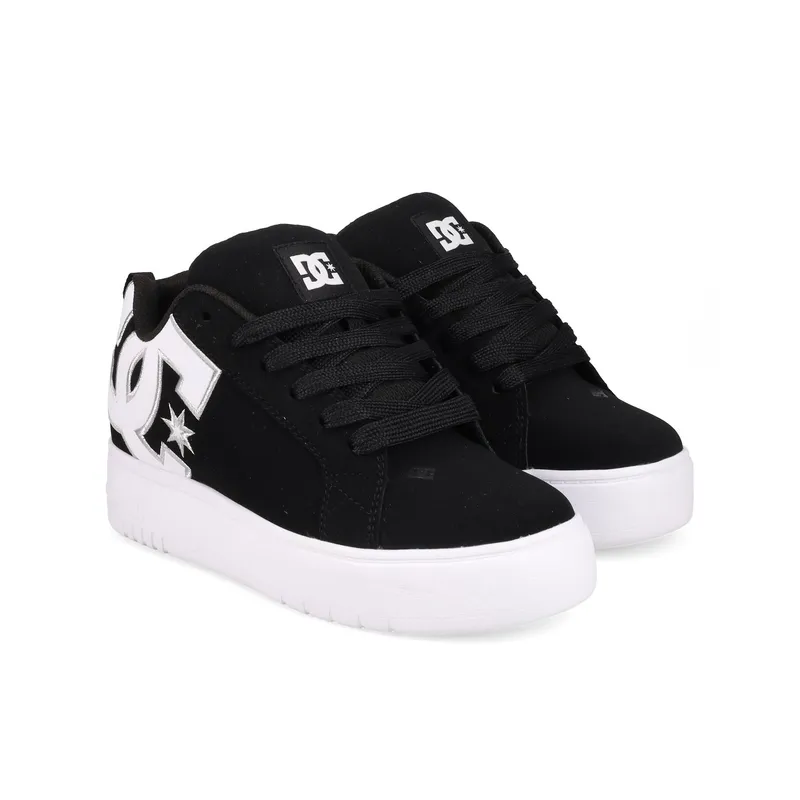 DC SHOES - Zapatilla Mujer Court Graffik Plataforma Negro DC