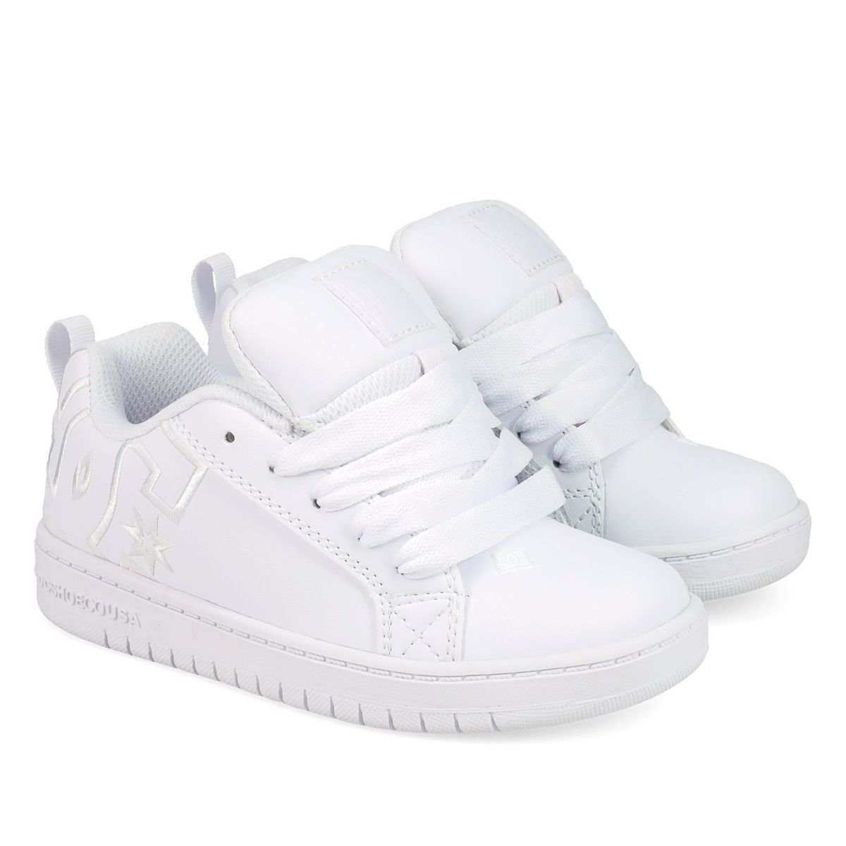 DC SHOES - Zapatilla Niño Court Graffik Se Blanco DC