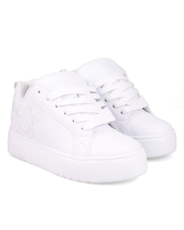 Zapatilla Mujer DC Court-Graffik Plataforma Blanco