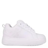 Zapatilla Mujer Court Graffik Plataforma Blanco DC