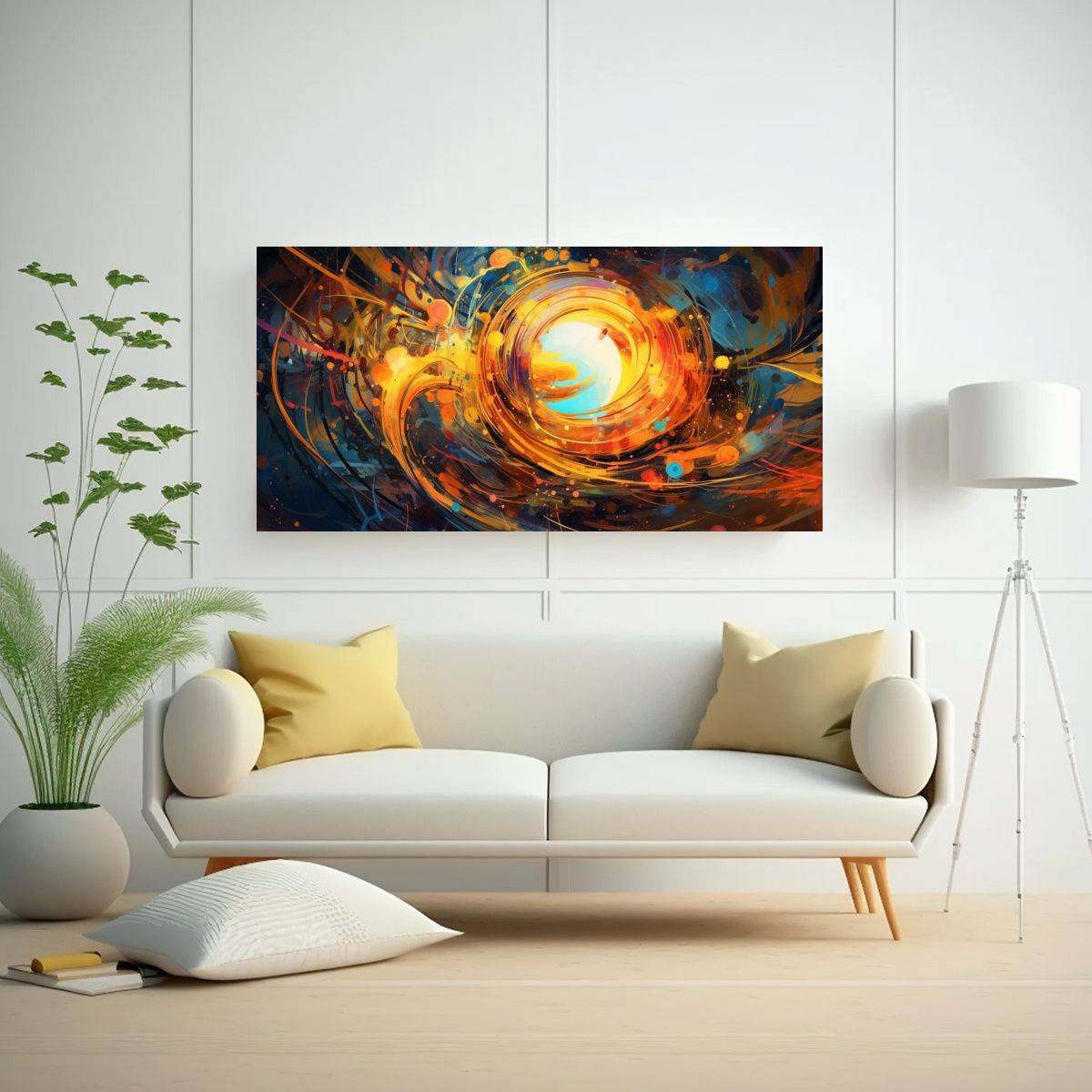 GENERICO - Cuadro Vintage Abstracto Esencia De La Máquina 120x60 Cm