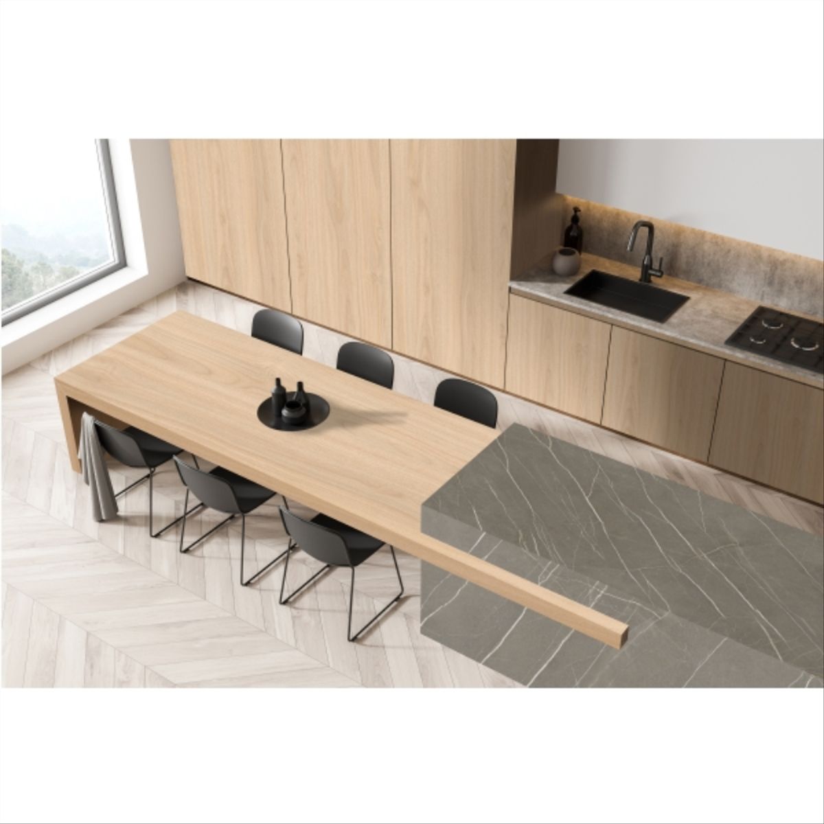 VESTO - Melamina nougat poro sincro 15mm 1.83 x 2.50 vesto