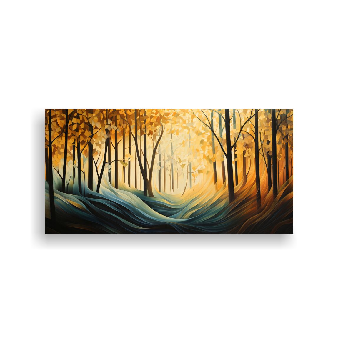 GENERICO - Cuadro Cuadro Patrones Abstractos Inspirados En 120x60 Cm