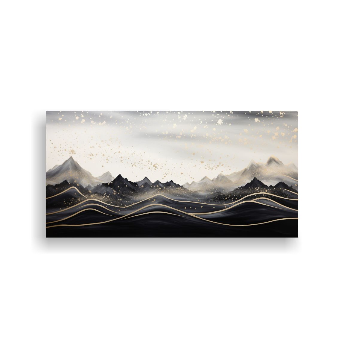 GENERICO - Pintura Moderna Paisaje Montaña Con Estilo 120x60 Cm