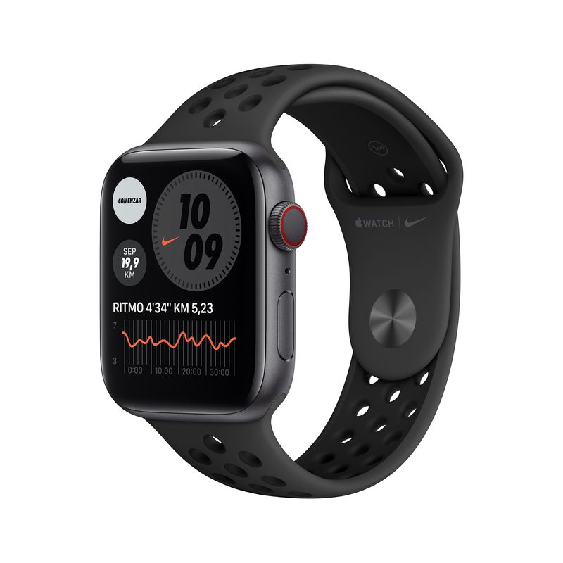 APPLE - Apple Watch Series 6 Nike 44mm GPS+Cellular Space Grey Black