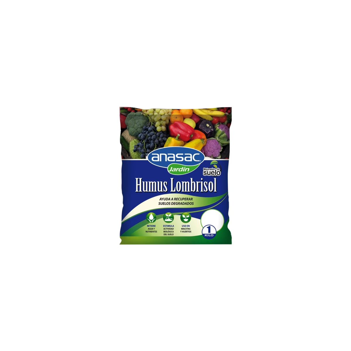 ANASAC - Mejorador de Suelo Humus Lombrisol 1 kg