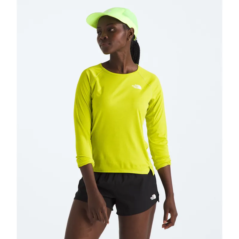 THE NORTH FACE - Polera Deportiva Manga Larga Sunriser LS Mujer Amarillo