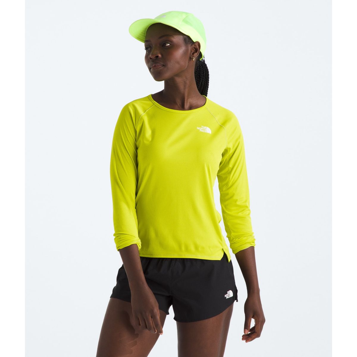 THE NORTH FACE - Polera Deportiva Manga Larga Sunriser LS Mujer Amarillo