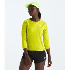 THE NORTH FACE - Polera Deportiva Manga Larga Sunriser LS Mujer Amarillo