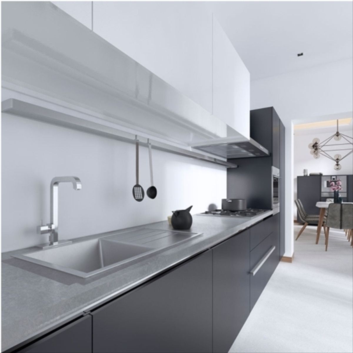 MELASEK - Melamina MDF super matte gris grafito 18mm 2,80x1,22mt