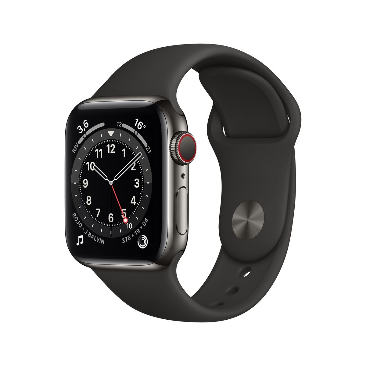 APPLE - Apple Watch Series 6 (40mm, GPS + Cellular) - Caja Acero Inoxidable