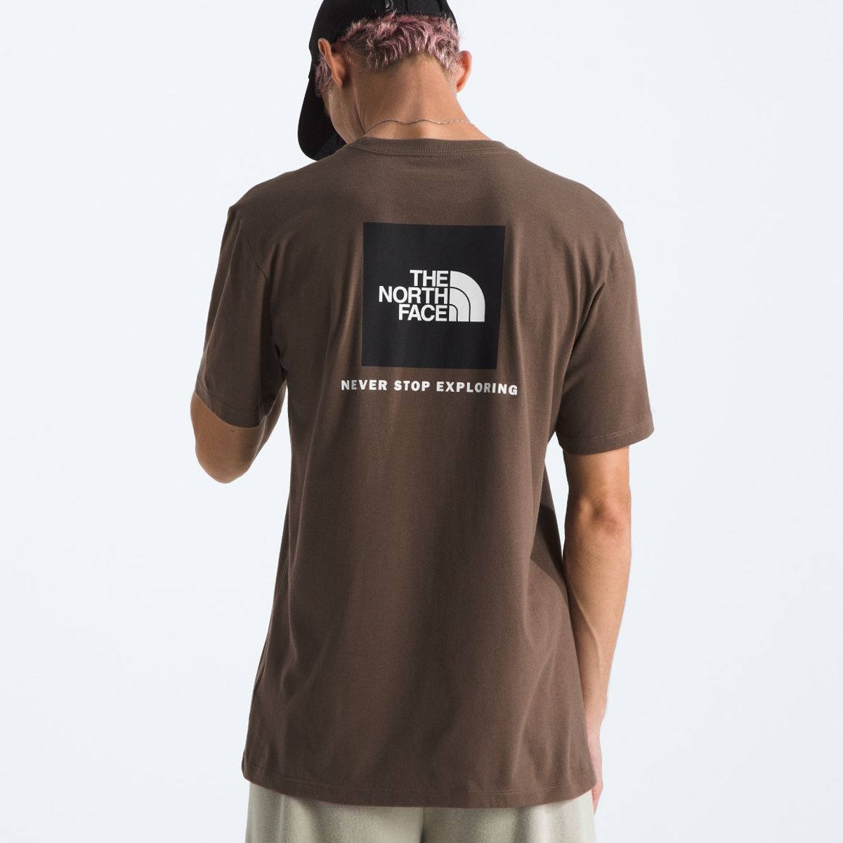 THE NORTH FACE - Polera S/S Box Nse Hombre Café