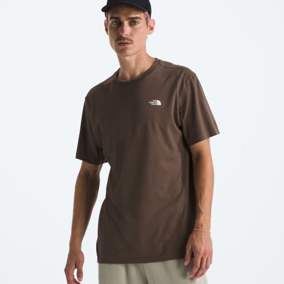 THE NORTH FACE - Polera S/S Box Nse Hombre Café