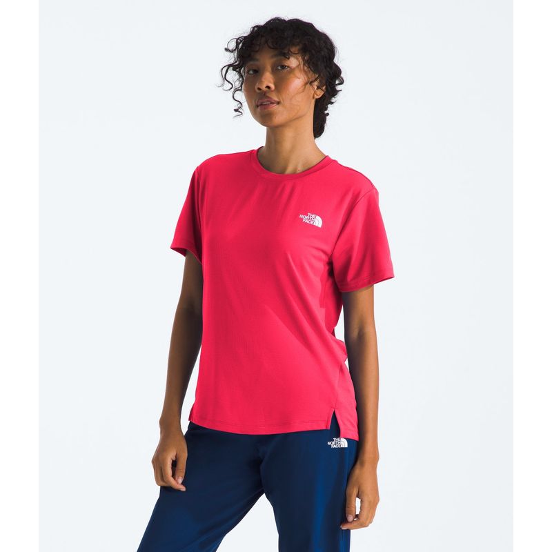 THE NORTH FACE - Polera Deportiva Flex SS Mujer Rojo