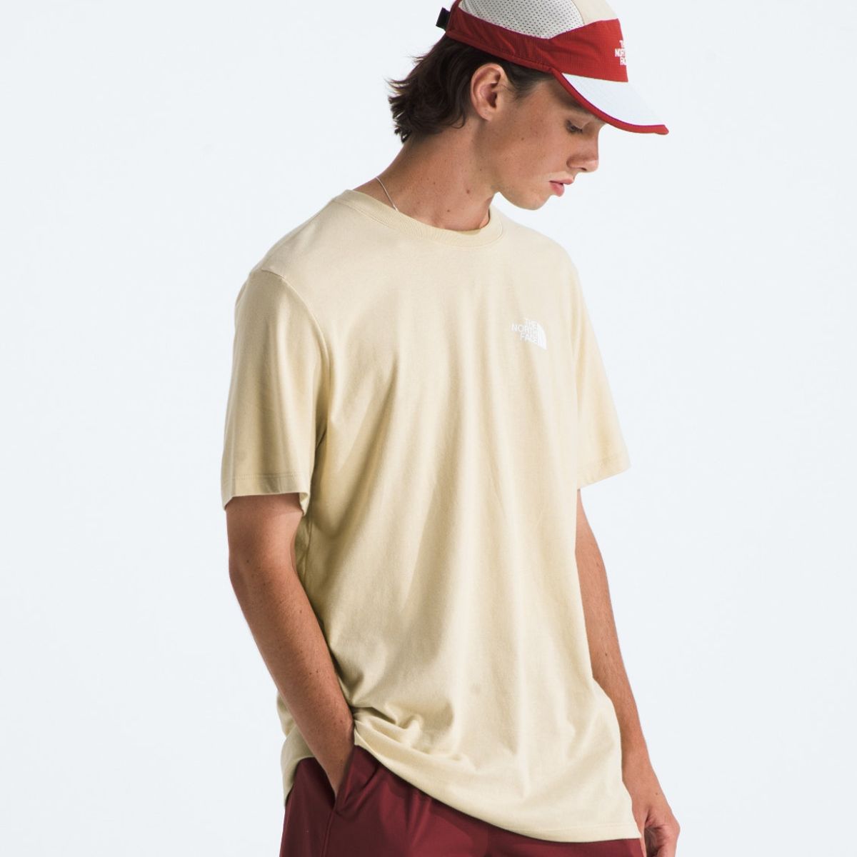 THE NORTH FACE - Polera S/S Box Nse Hombre Café Claro