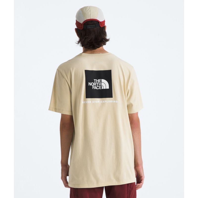 THE NORTH FACE - Polera S/S Box Nse Hombre Café Claro