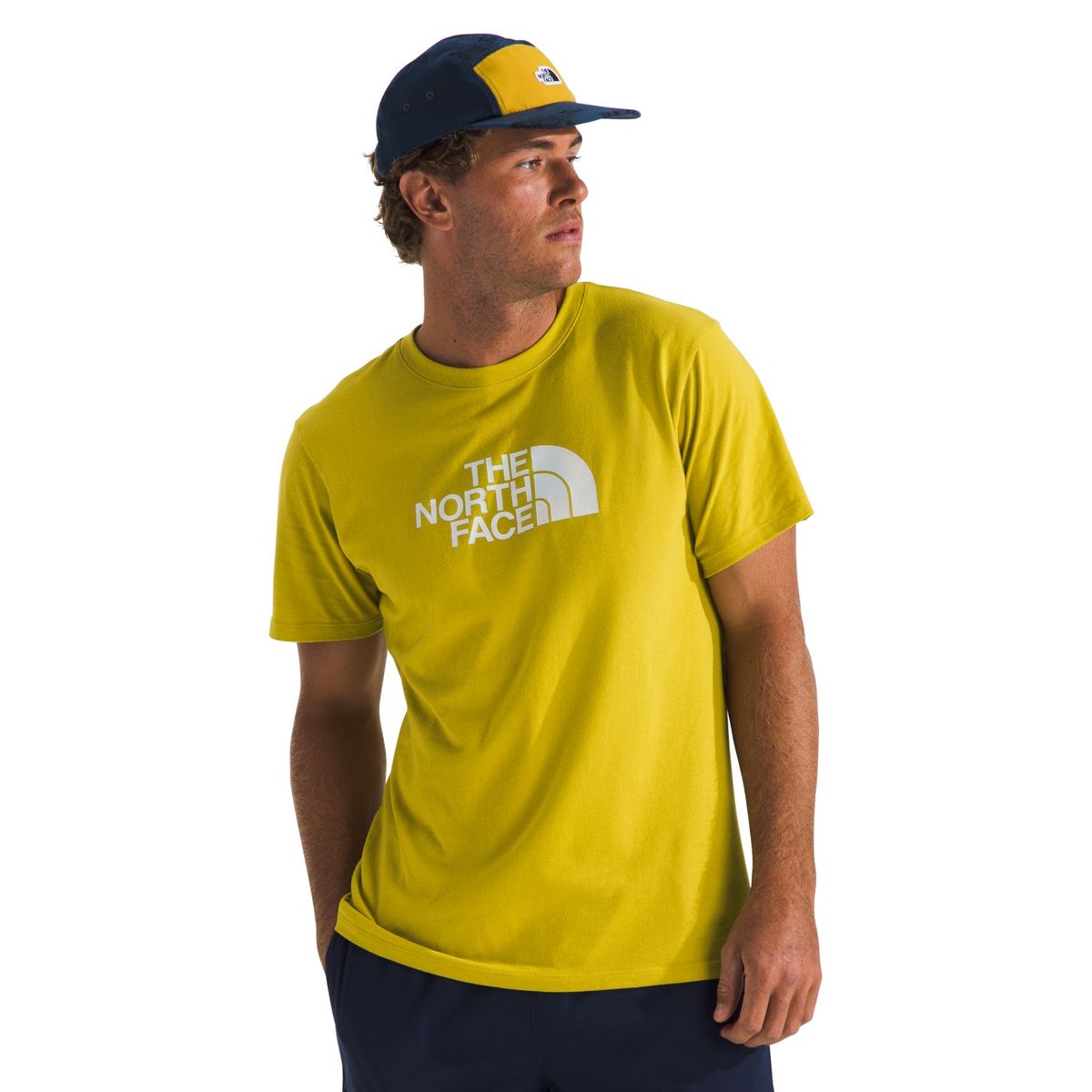THE NORTH FACE - Polera SS Half Dome Hombre Amarillo