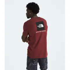 THE NORTH FACE - Polera S/S Box Nse Hombre Burdeo