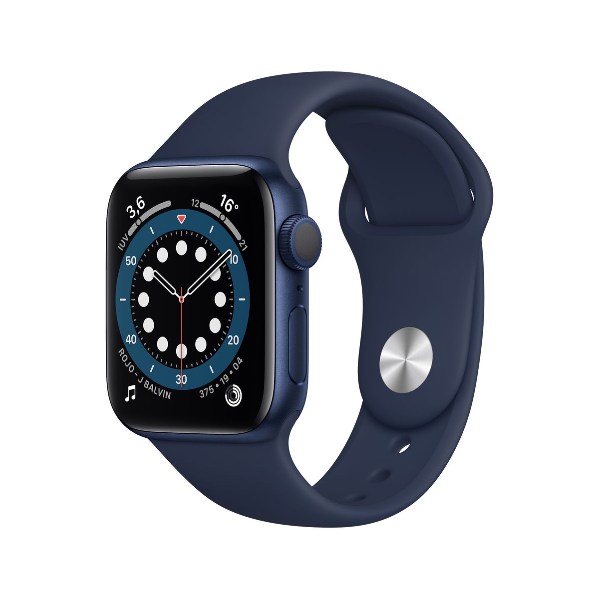 APPLE - Apple Watch Series 6 (40Mm, Gps) - Caja Aluminio Azul - Correa Deportiva Azul Marino Intenso