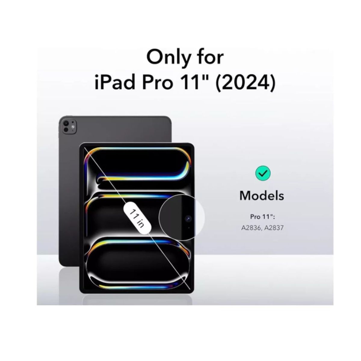 GENERICO - Funda Para iPad Pro 11 M4 + Teclado Español Con Touchpad - Negro