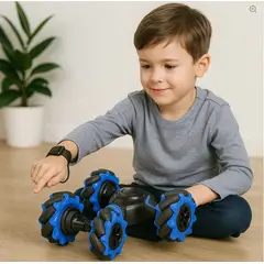 GENERICO - Auto Loco Con Doble Control Remoto Y Mano Negro