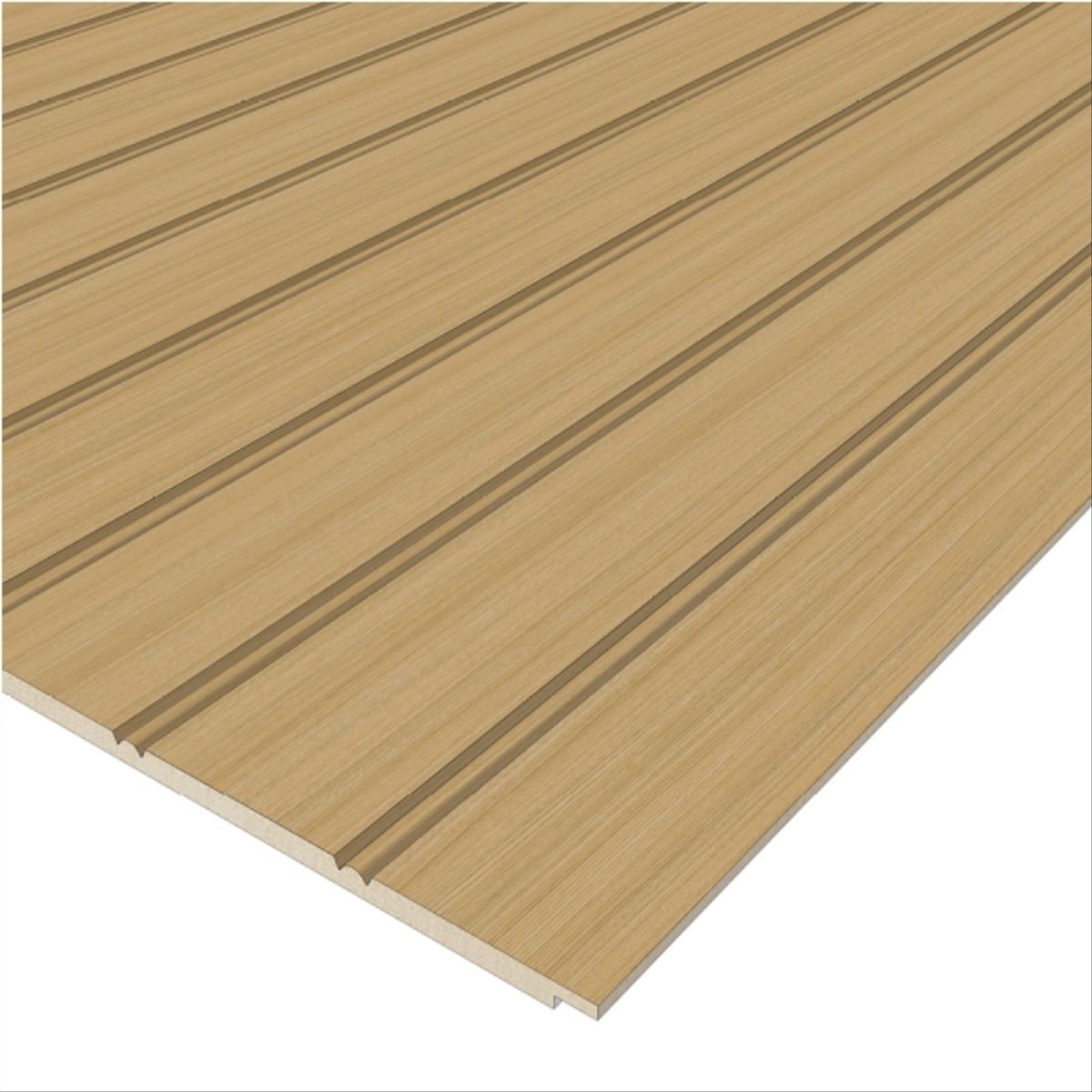 ARAUCO - Mdf roble melamina ranurado 6mm 1.22 x 2.44