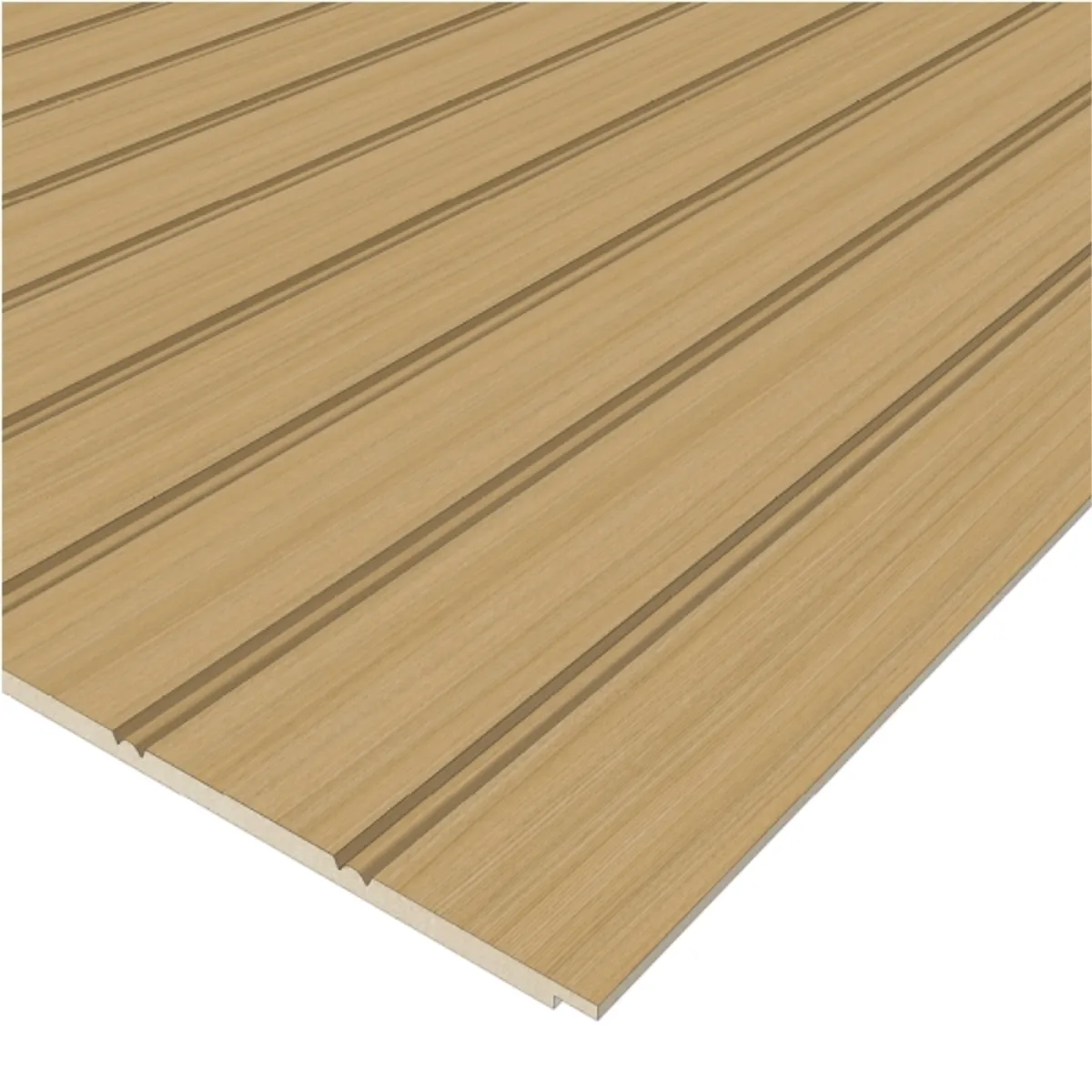 ARAUCO - Mdf roble melamina ranurado 6mm 1.22 x 2.44