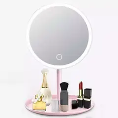 GENERICO - Espejo de maquillaje con aro iluminador