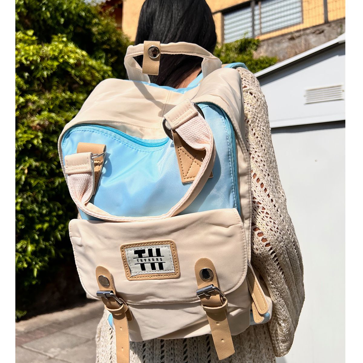 GENERICO - Mochila Femenina diseño clásico a prueba de agua 37 Litros