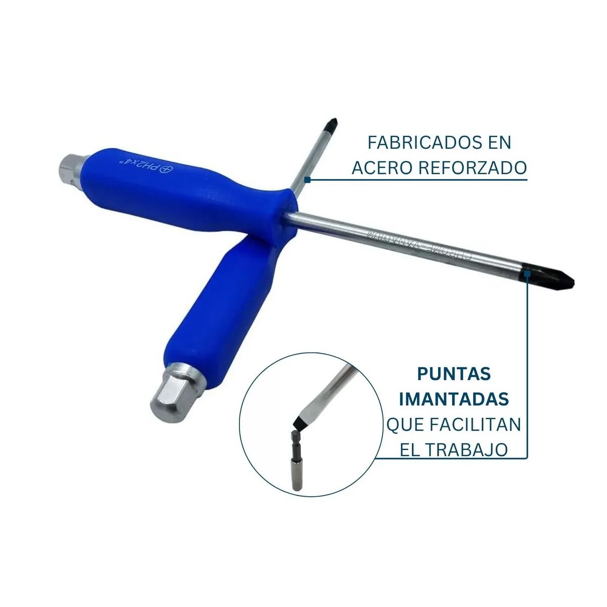 GENERICO - Juego Destornilladores De Golpe 12 Piezas Imantados