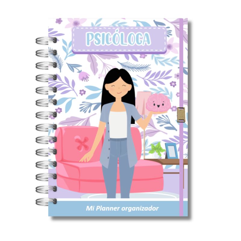 GENERICO - Agenda Psicóloga Profesiones 100 hojas tamaño A5 Diseño 2