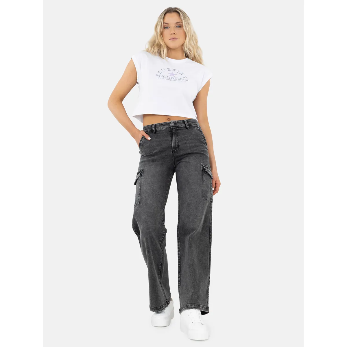 MAUI AND SONS - Jeans Iolana Negro Mujer Maui And Sons - Negro