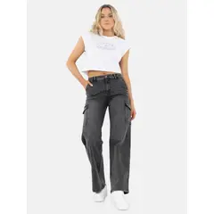 MAUI AND SONS - Jeans Iolana Negro Mujer - Negro