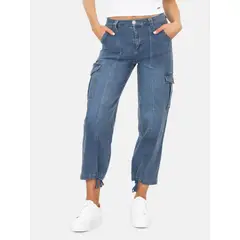 MAUI AND SONS - Jeans Okele Azul Mujer - Azul