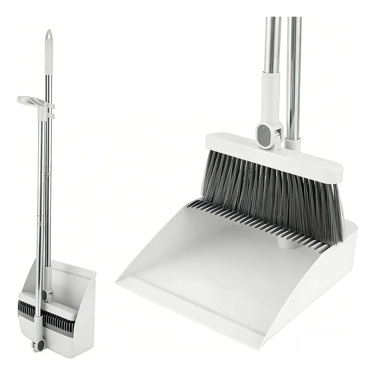 GENERICO - Escoba Con Recogedor Plegable Kit De Limpieza Hogar