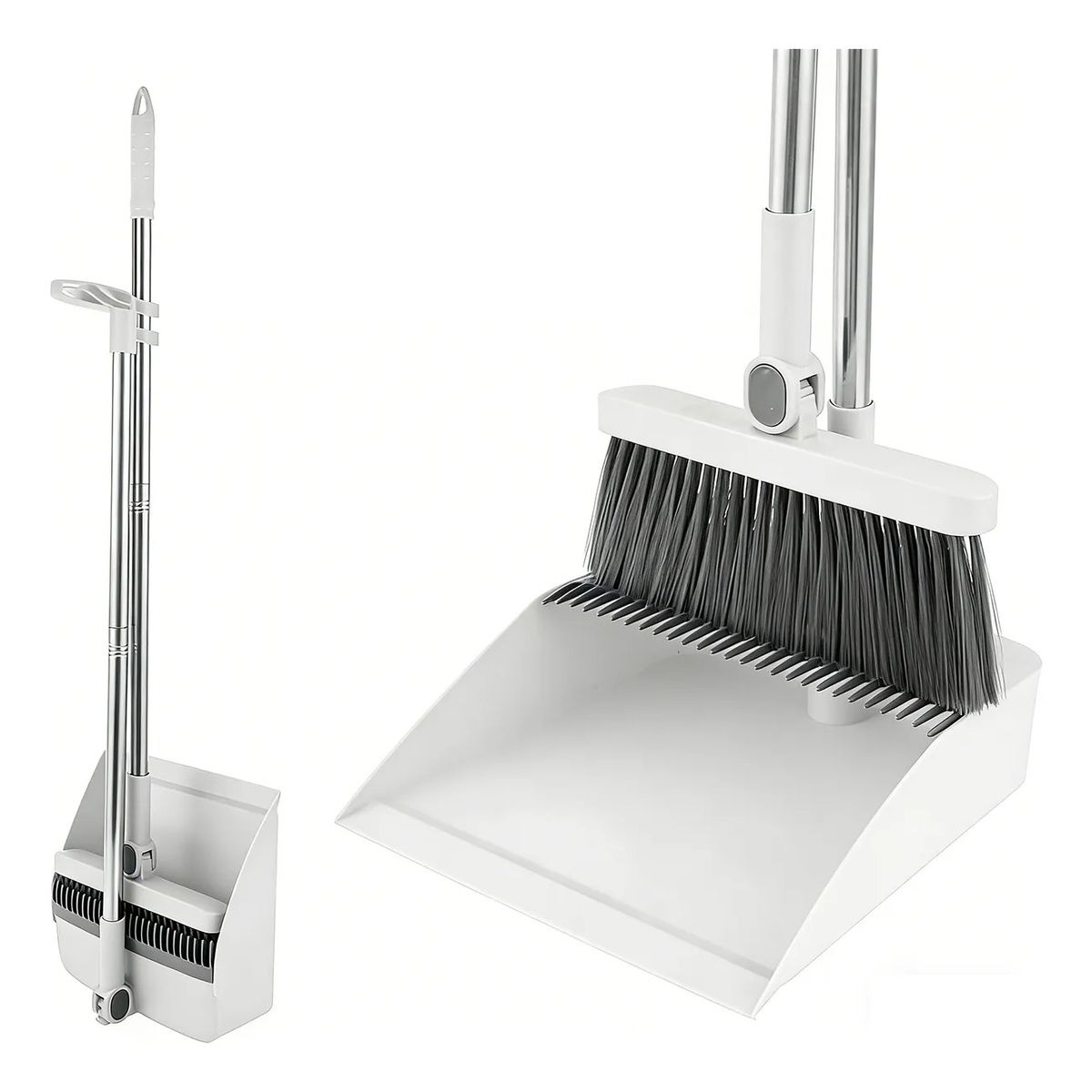 GENERICO - Escoba Con Recogedor Plegable Kit De Limpieza Hogar