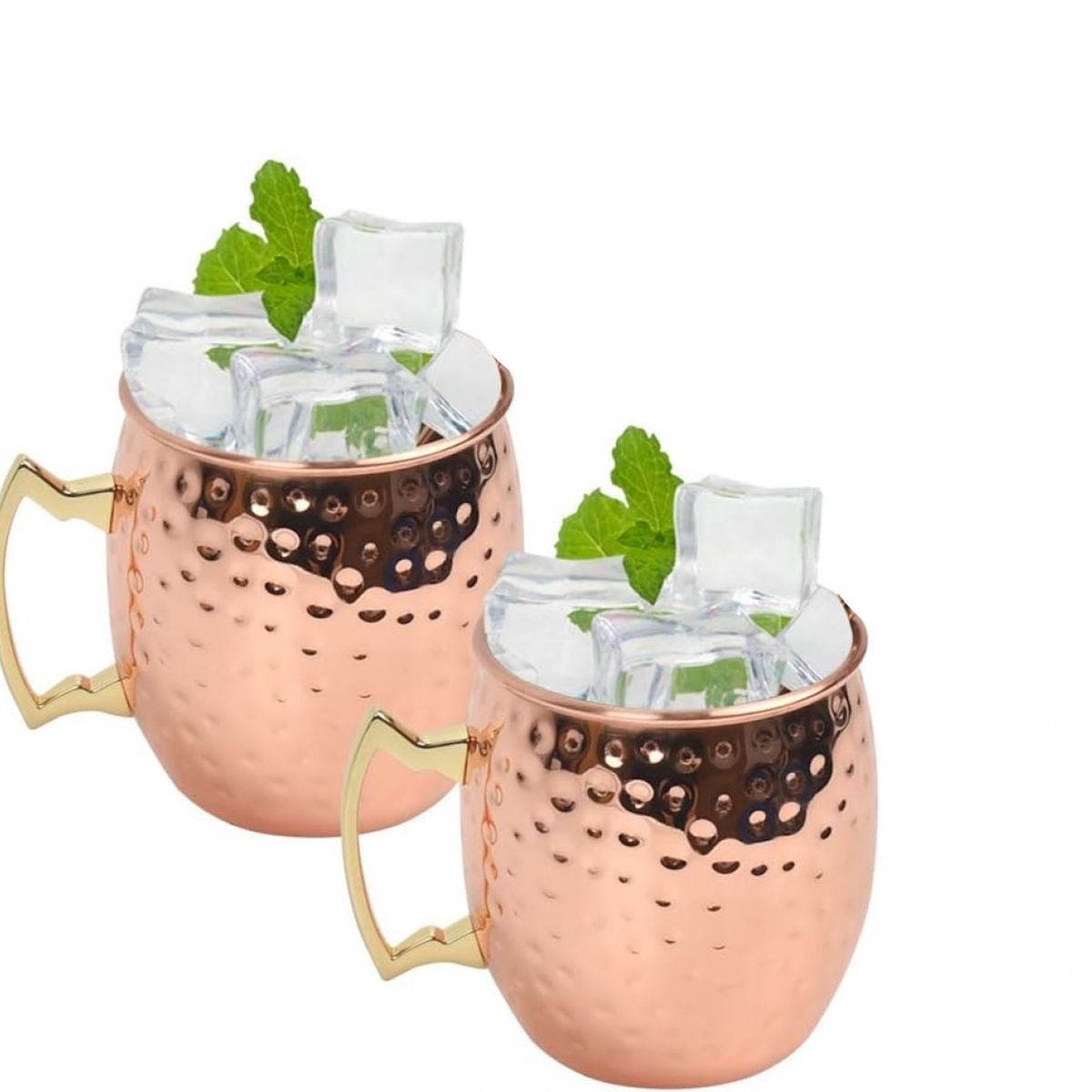 GENERICO - Juego De 2 Vasos De Cobre Moscow Mule 500ml