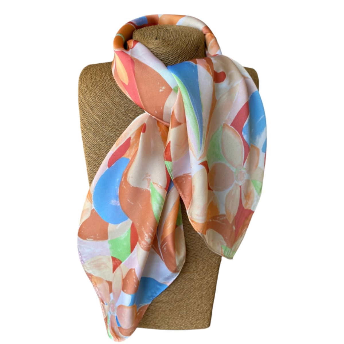 MAXO - Pañuelo de Seda de Sarga Mujer 70x70 MAXÓ Emilia