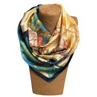 Pañuelo de Seda de Sarga Mujer 70x70 MAXÓ Luna