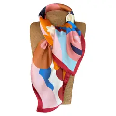 MAXO - Pañuelo de Seda de Sarga Mujer 70x70 MAXÓ Nacha