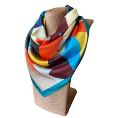 MAXO - Pañuelo de Seda de Sarga Mujer 70x70 MAXÓ Tamara