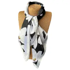MAXO - Pañuelo de Seda de Sarga Mujer 70x70 MAXÓ Victoria light