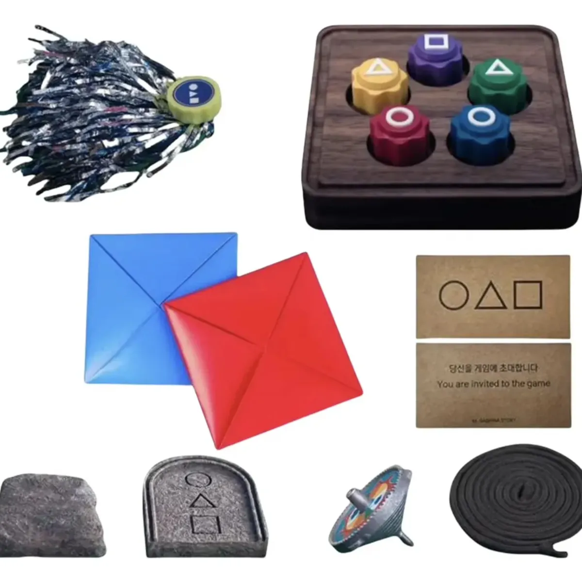 ATURE - Set De Juguetes Atrezo Koreanos Juego Del Calamar Gongji