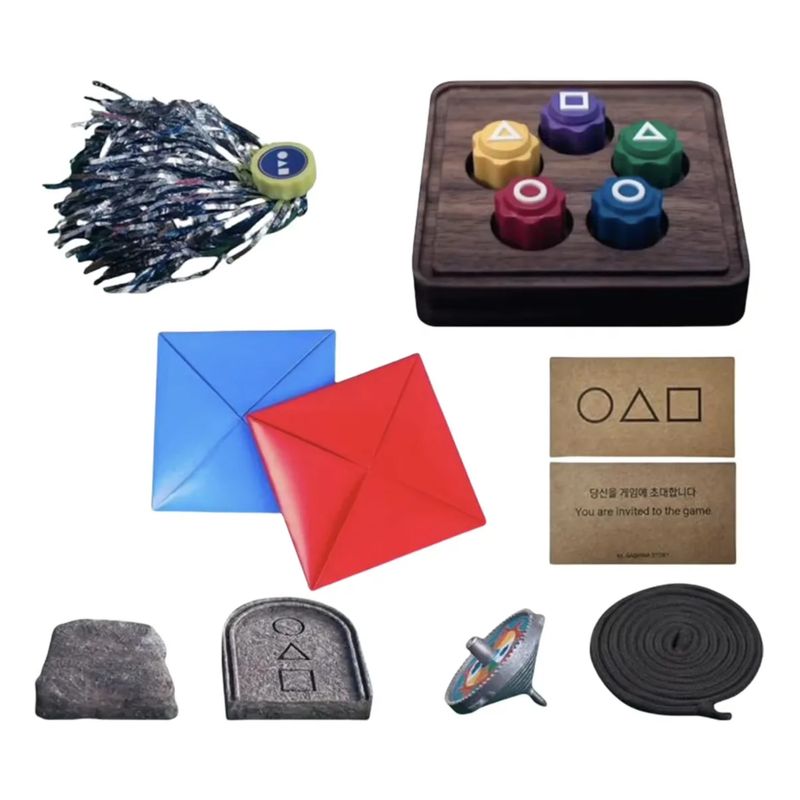 ATURE - Set De Juguetes Atrezo Koreanos Juego Del Calamar Gongji