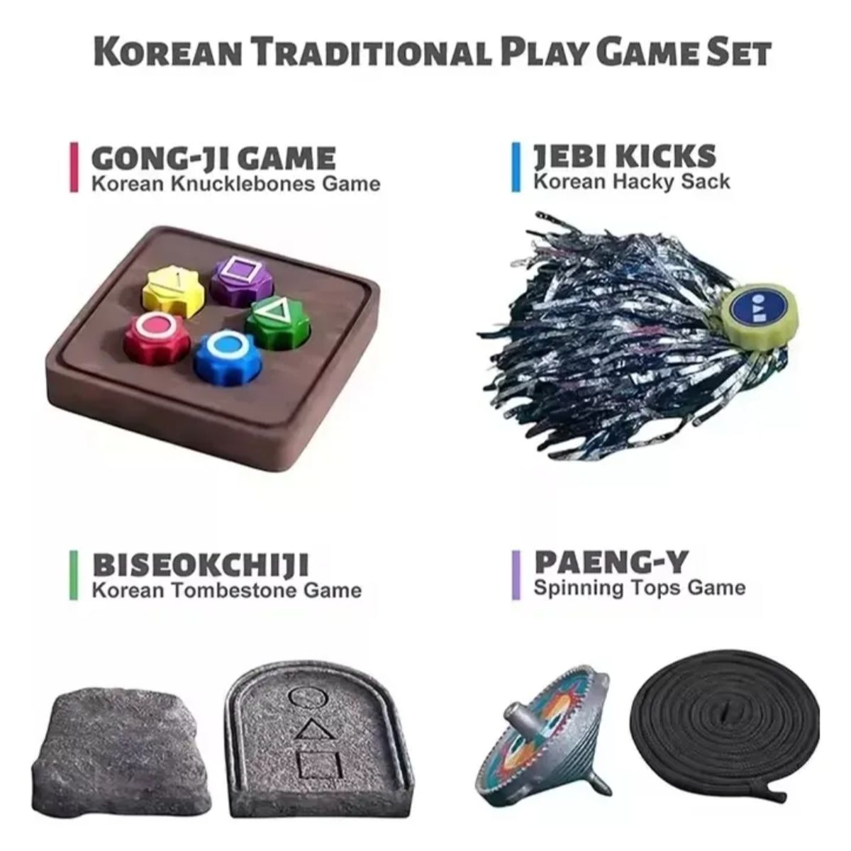 ATURE - Set De Juguetes Atrezo Koreanos Juego Del Calamar Gongji