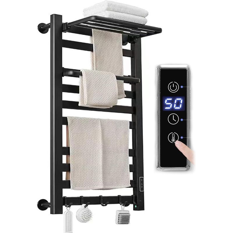 LONEASY - Toallero y toallero de pared 2 en 1 Control de temperatura las24 horas
