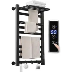 LONEASY - Toallero y toallero de pared 2 en 1 Control de temperatura las24 horas